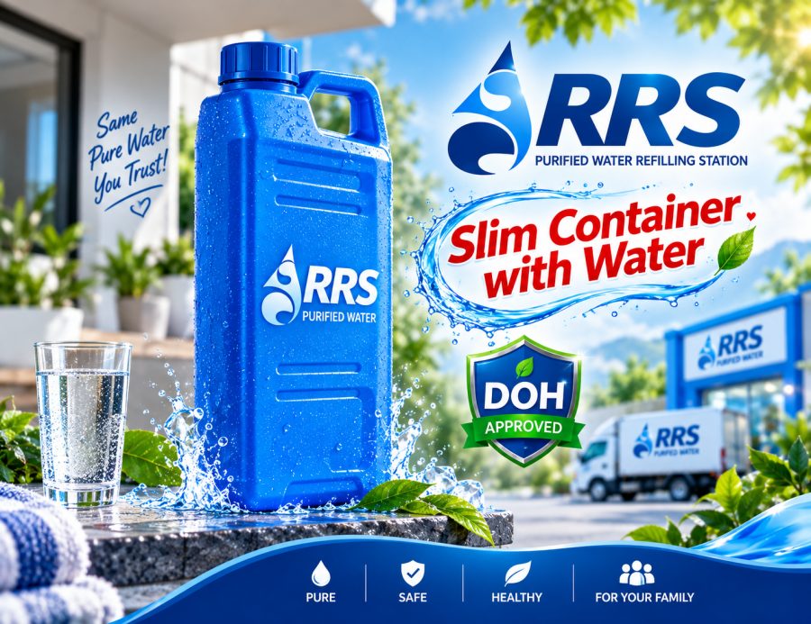 Slim Container with Water